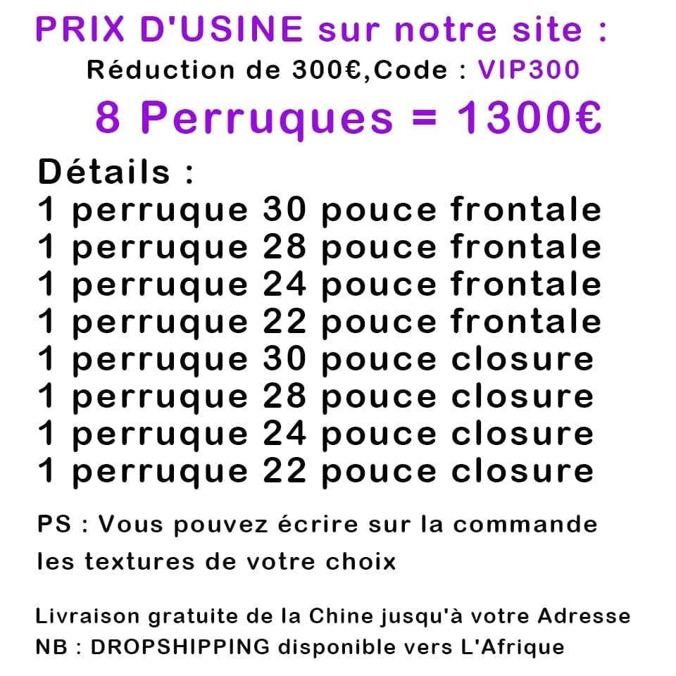 BAISI 8er Pack Hyper Lange Glatte Perücken 1300 Euro 100% Echthaar 12A