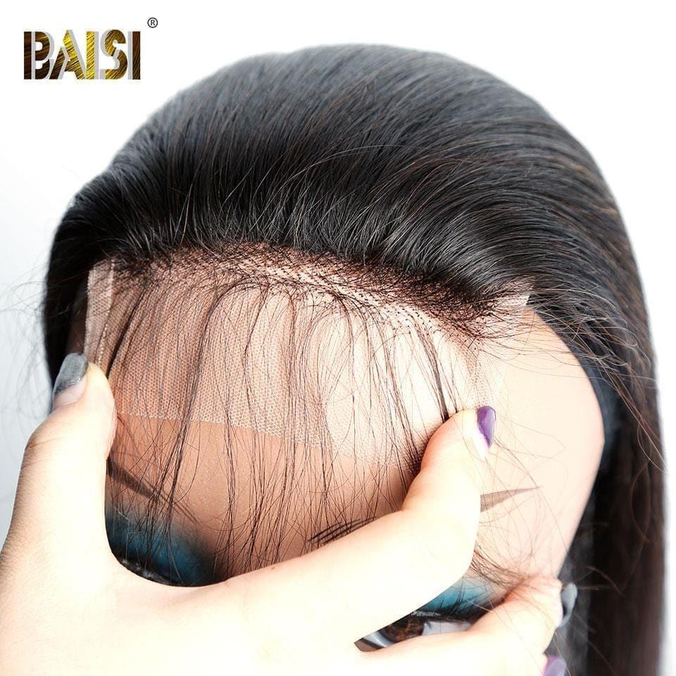 BAISI 4x4 glatter Spitzenverschluss mit kleinen gebleichten Knoten