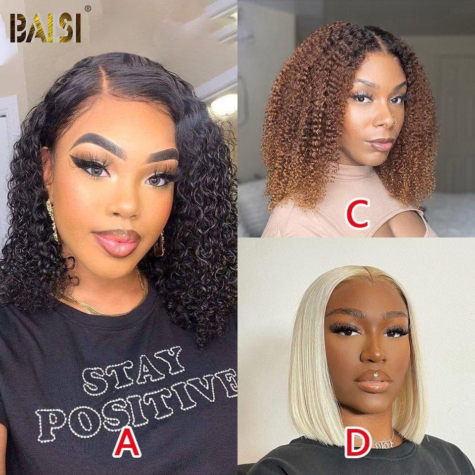 BAISI 4x4 lace closure lisse 10 pouces 76€ ou Perruque Conbinée A Prix Abordable 319€ Pour Quatre Perruques Lot 2 VIP100