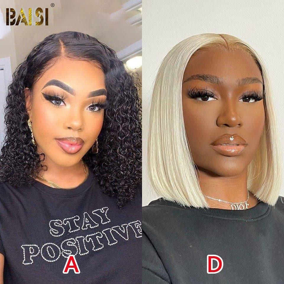 BAISI 4x4 lace closure lisse 10 pouces 76€ ou Perruque Conbinée A Prix Abordable 319€ Pour Quatre Perruques Lot 2 VIP100