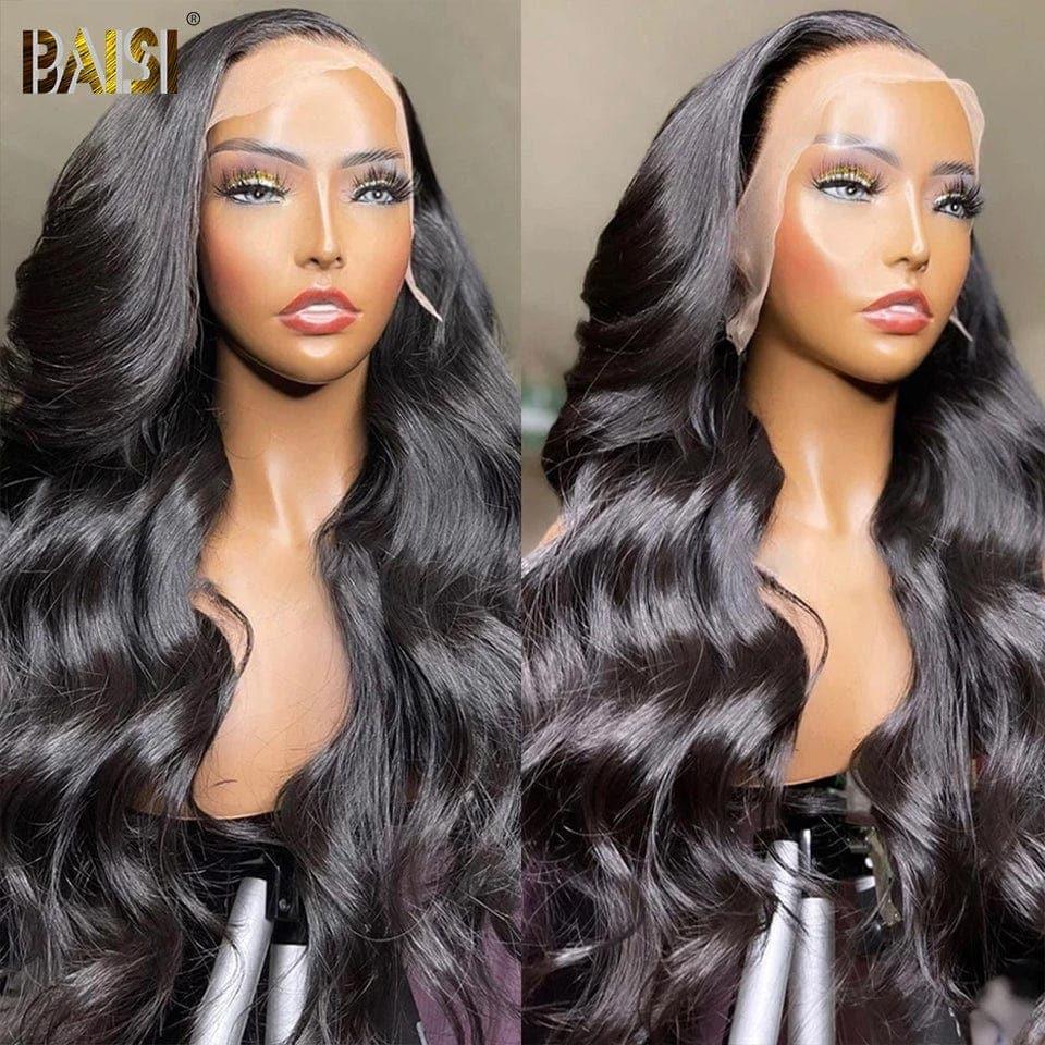 Baisi 13 x 4 Lace Frontal Wig Body Wave 100 % Echthaar Mix 2 Perücken erhalten niedrigen Preis (kein Code erforderlich)