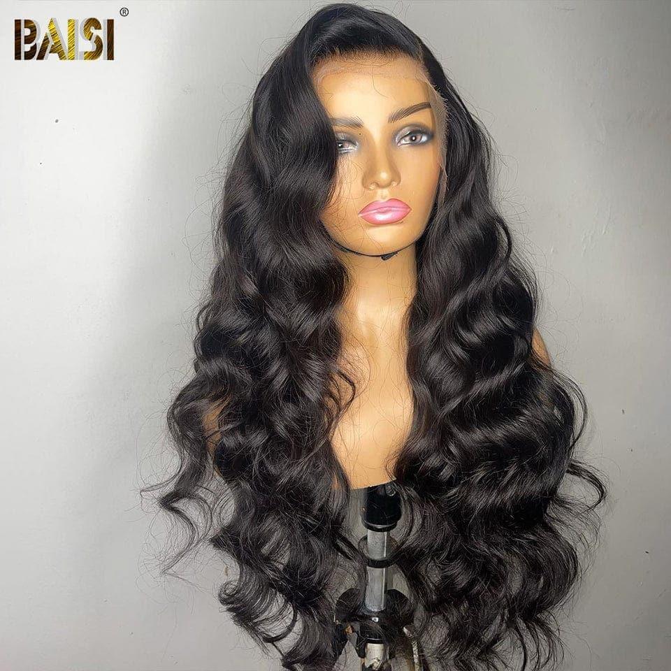 Baisi 13 x 4 Lace Frontal Wig Body Wave 100 % Echthaar Mix 2 Perücken erhalten niedrigen Preis (kein Code erforderlich)