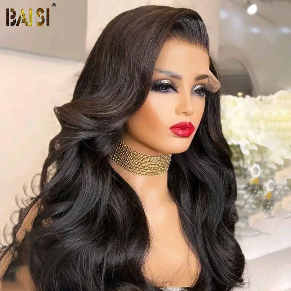 BAISI Achetez 2 perruques minimum au prix d'usine Perruque Naturelle En Lace Frontal Body wave Cheveux Humains Sans Colle Lace déjà couper Facile à Porter