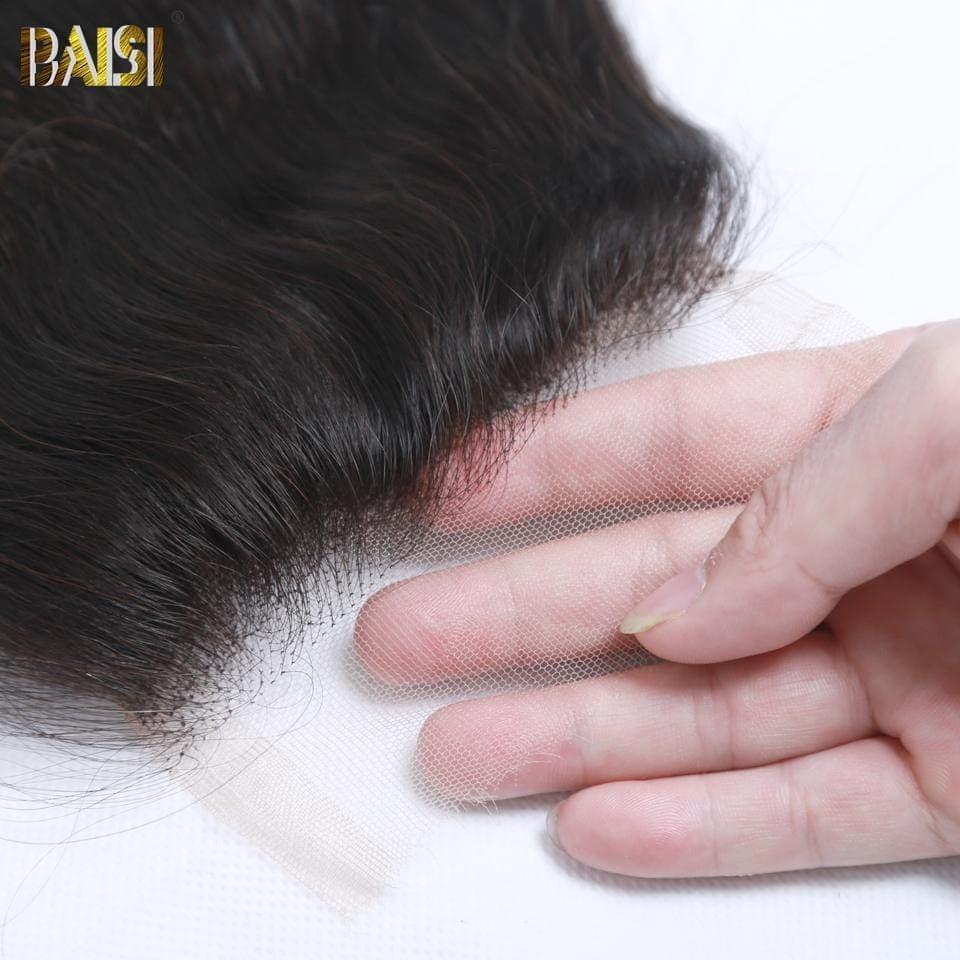 BAISI 4*4 HD Closure Perruque En 100% Cheveux Humains