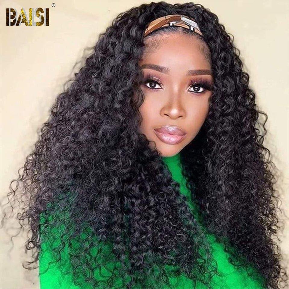 BAISI Perruque Bandeau Frisée Curly Fabriquée A La Machine 12 pouce 69€ 100% Cheveux humains