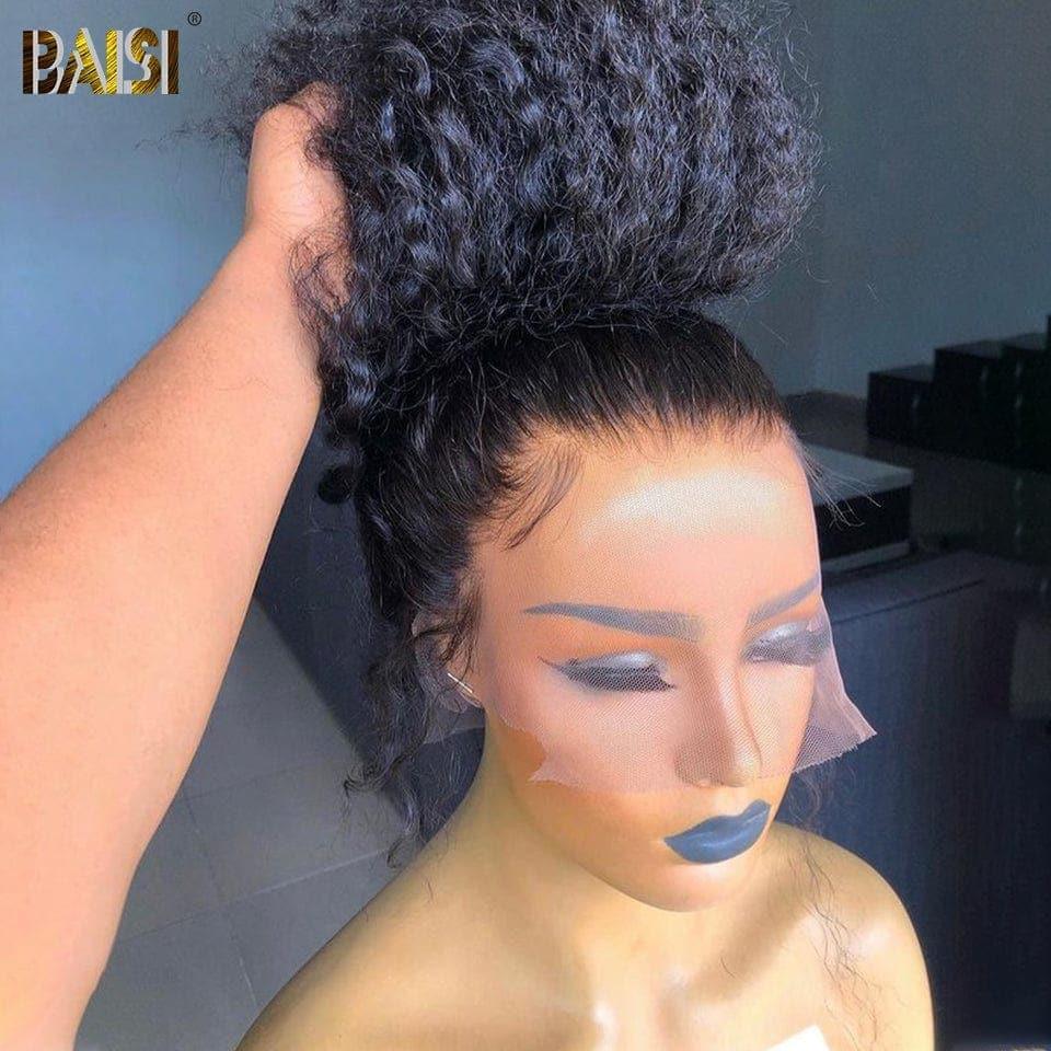 BAISI Achetez 2 perruques minimum au prix d'usine fournisseur 360 full lace perruque curly en 100% vrais cheveux humains (Pas Besoin De Code)