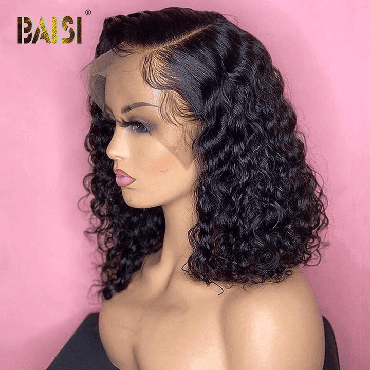 Pelucas BAISI en Francia IVA 0€ Envío gratis 2-3 días en Europa 13x4 Lace Frontal BOB Black Deep Wave Con Lace Frontal En Cabello 100% Natural
