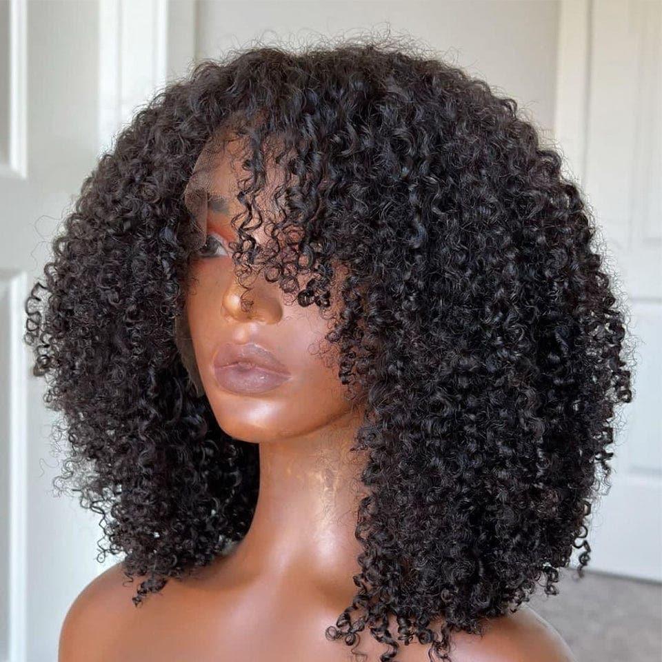 BAISI Achetez 2 perruques minimum au prix d'usine fournisseur en France TVA 0€ 48H arrivé Kadia curly wave avec Frange BOB(Pas Besoins De Code)