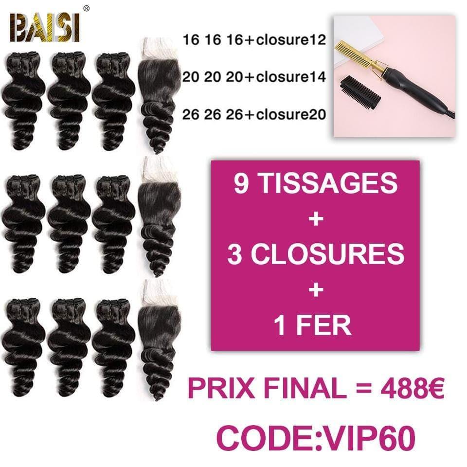 BAISI NEUF TISSAGES PLUS TROIS CLSOURES
