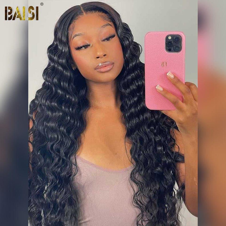 BAISI CUSTOMIZED Deep Wave LONG WIG 250% DENSITY 40 INCH