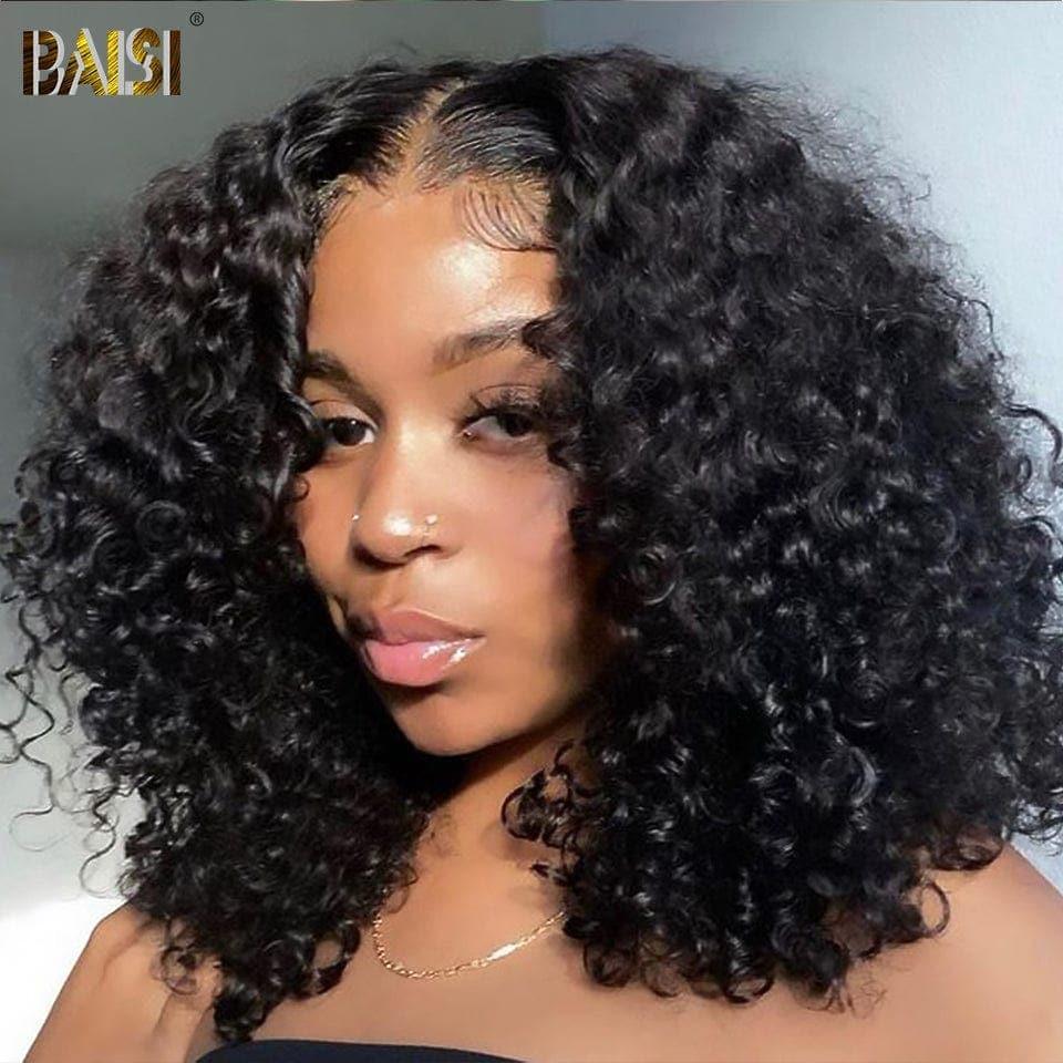 BAISI Achetez 2 perruques minimum au prix d'usine fournisseur 13x4 Lace Frontal Perruque BOB Natural Wave Bob En 100% Cheveux Humains (Pas Besoin de Code)