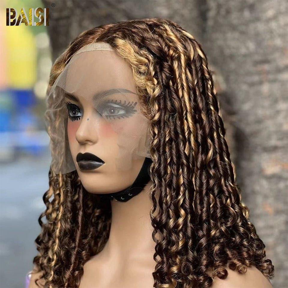 BAISI HAIR FR 13x4 frontal encaracolado TW peruca em cabelo 100% humano em grande venda