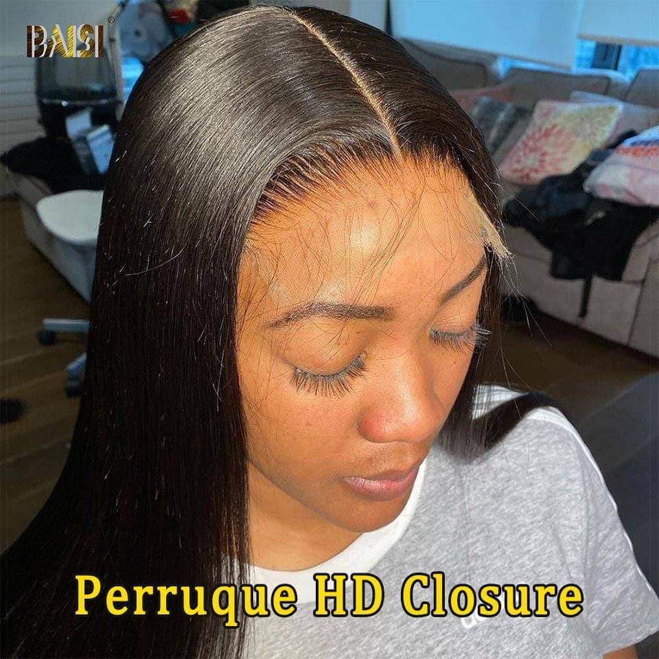 BAISI 4*4 HD Closure Perruque En 100% Cheveux Humains