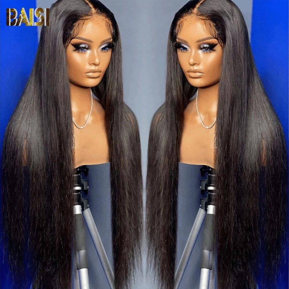 BAISI Achetez 2 perruques minimum au prix d'usine fournisseur 4X4 closure perruque trop longue Lisse en 100% cheveux humains