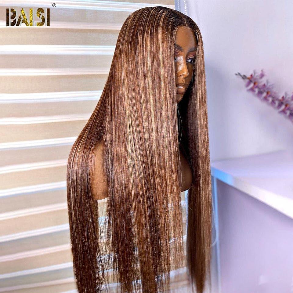 BAISI Morgane 13x4 Lace Frontal Wig Smooth Honey #4MIX#27 in 100% Human Hair B