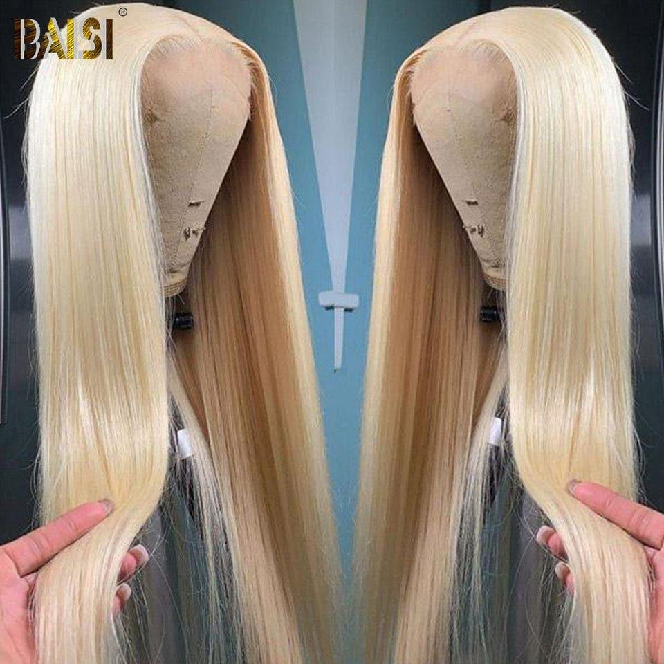BAISI Buy at least 2 wigs at factory supplier price 13X4 Frontal Wig Straight Blonde 613# 100% Real Human Hair (No Code Needed)