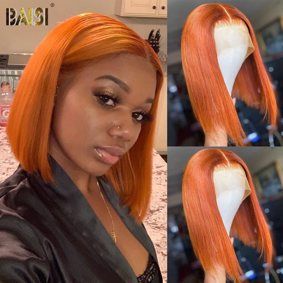 Peluca cuadrada a todo color con encaje frontal BAISI