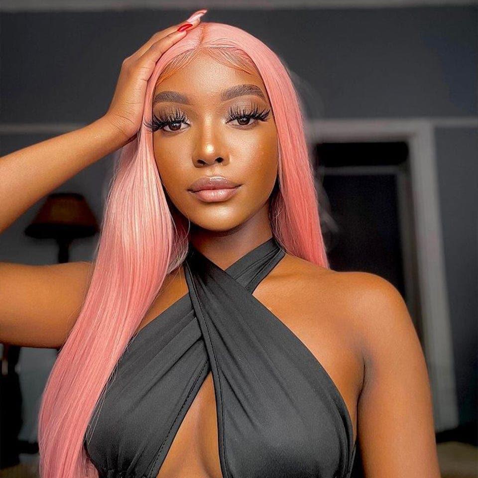 BAISI 4x4 13x4 Lace Wig Custom Colored Long In 150% And 180% Density