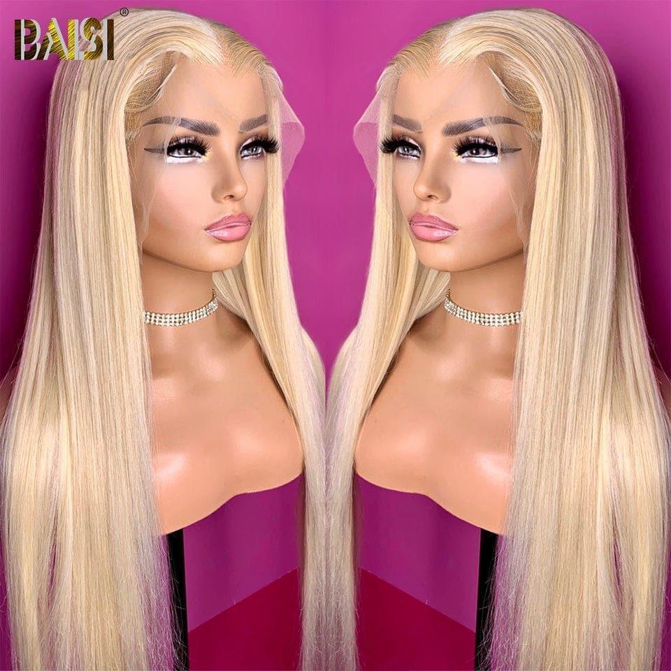 BAISI Buy at least 2 wigs at factory supplier price 13X4 Frontal Wig Straight Blonde 613# 100% Real Human Hair (No Code Needed)