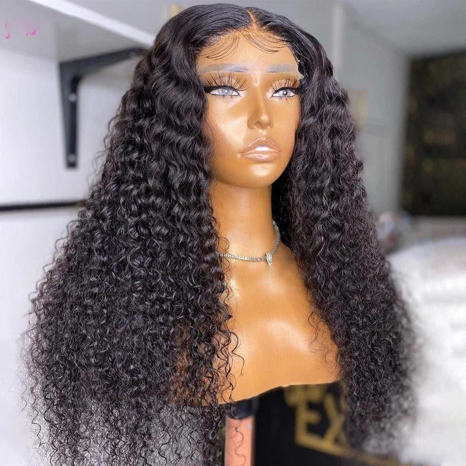 BAISI Achetez 2 perruques minimum au prix d'usine fournisseur 4x4 closure perruque Deep Wave en 100% cheveux humains en cheveux indians brésiliens (Pas Besoin de Code)