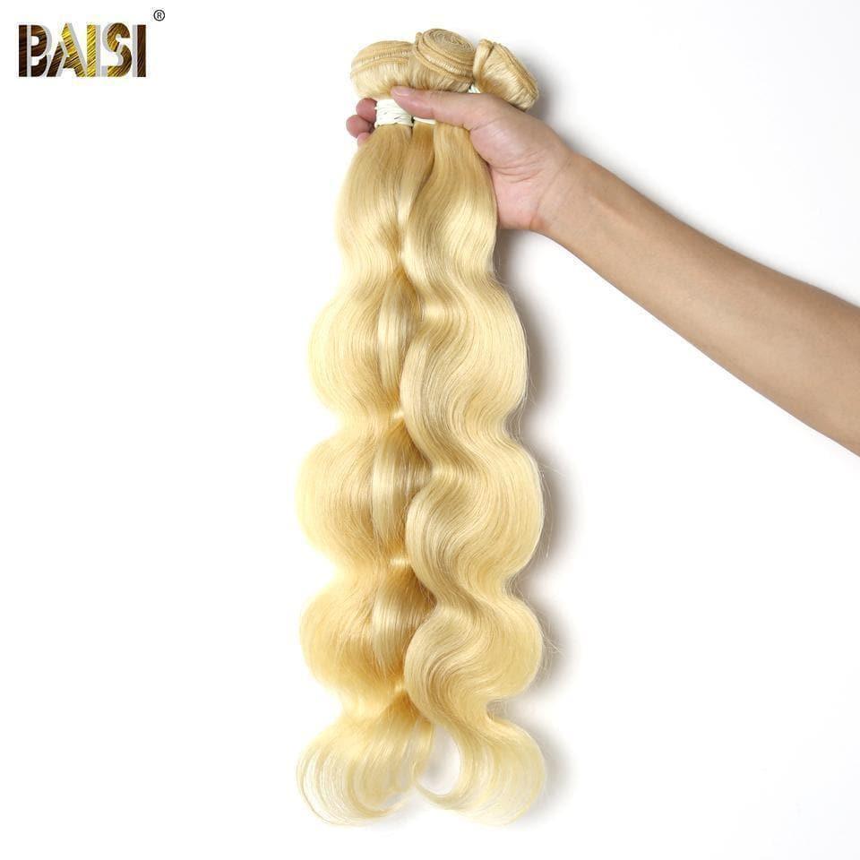 BAISI 12A REIZVOLLES LANGES 100% MENSCHLICHES HAAR, DAS 613# BLONDE Körper-Welle webt