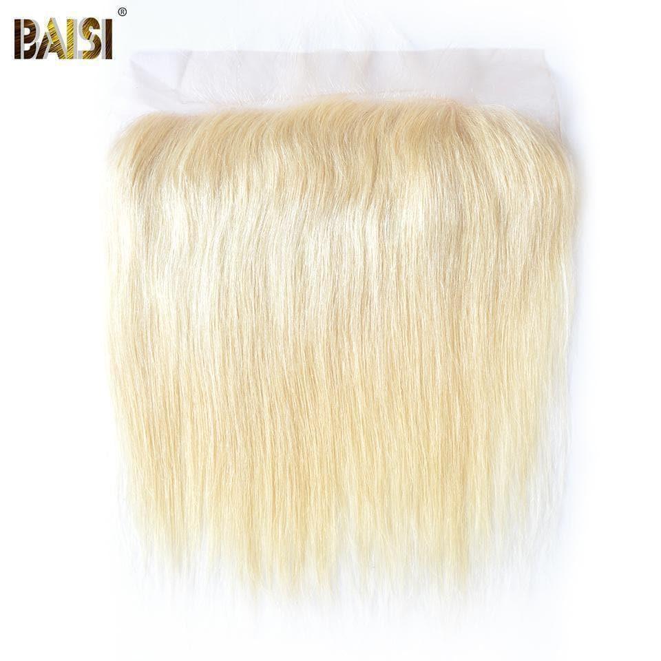 BAISI 8A 100% Human Hair Blonde 613# Straight Lace Frontal 13x4