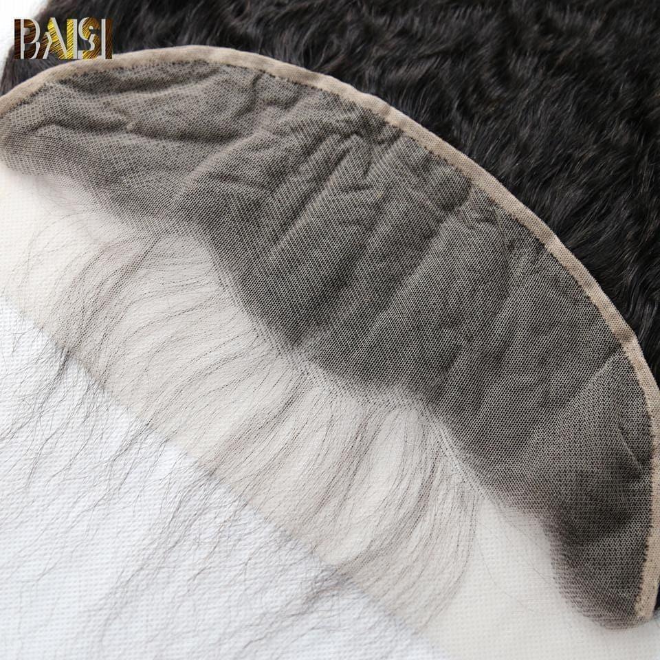 Frontal do laço de BAISI 10A no cabelo 100% 13x4 reto perverso do Virgin