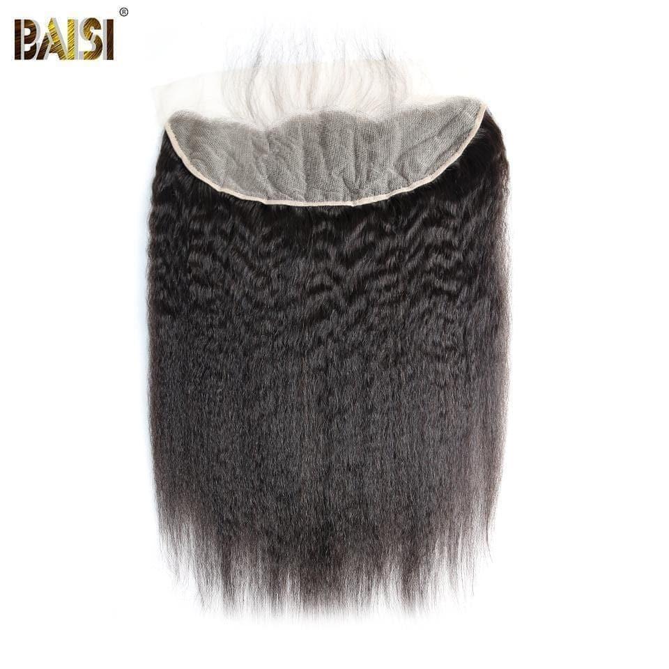 Frontal do laço de BAISI 10A no cabelo 100% 13x4 reto perverso do Virgin