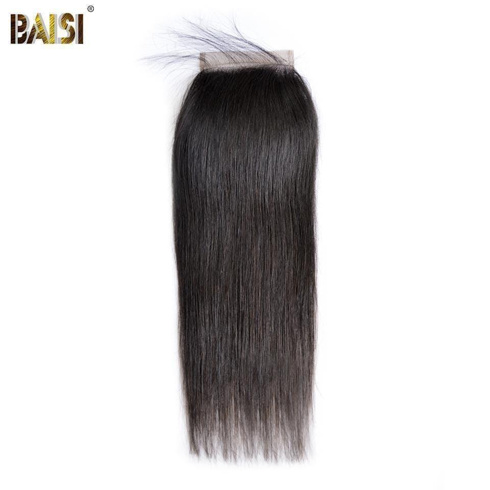 BAISI 8A 100% Virgin Hair Straight Lace Closure 4x4/ 5x5, Silk Based Closure 4x4 - Baisi Hair