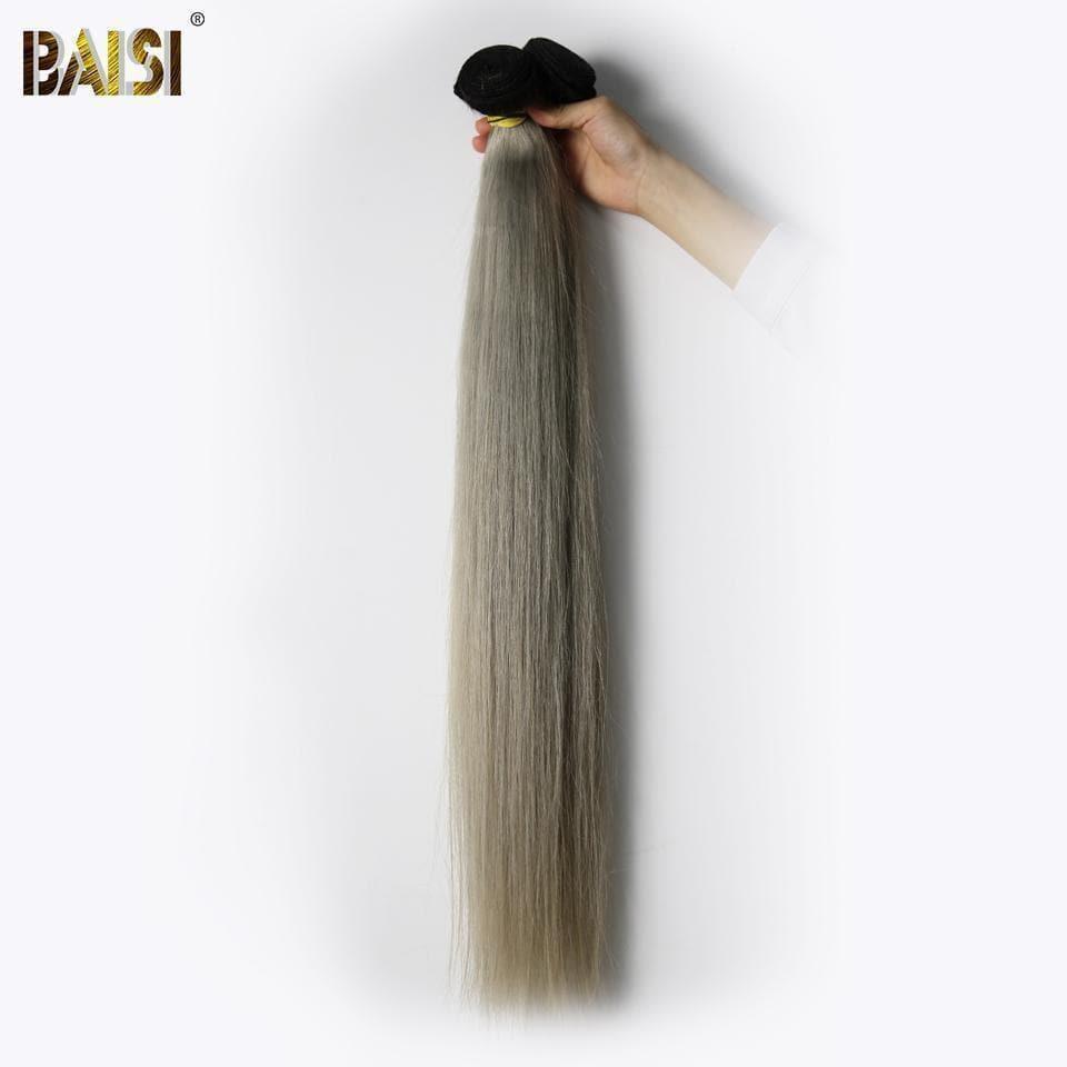 BAISI 12A Hair Weave 1B/GREY In capelli umani lisci al 100%.