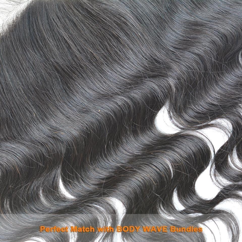 BAISI 8A 100% Virgin Hair Body Wave Lace Frontal 13x4