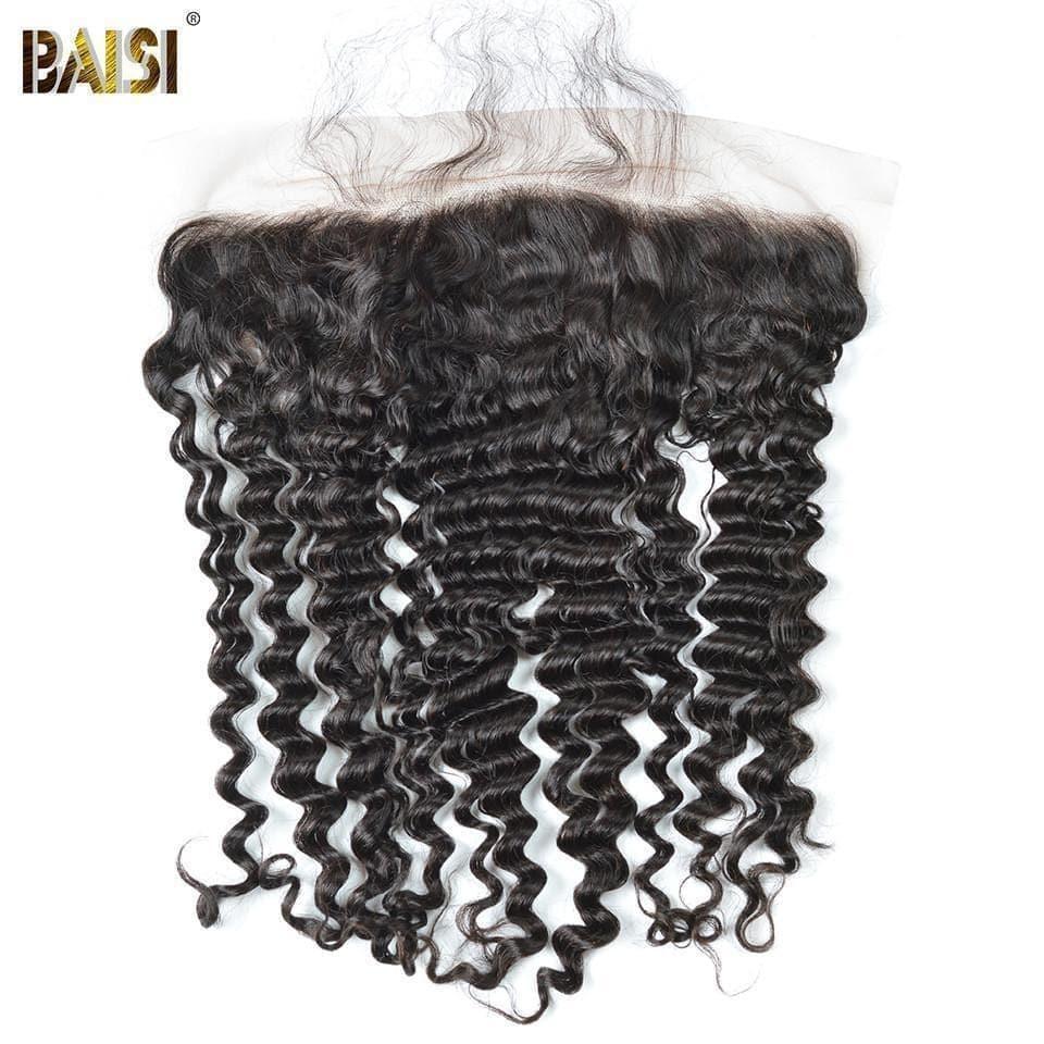 BAISI 8A 100% Virgin Hair Deep Wave Lace Frontal 13x4 - Baisi Hair
