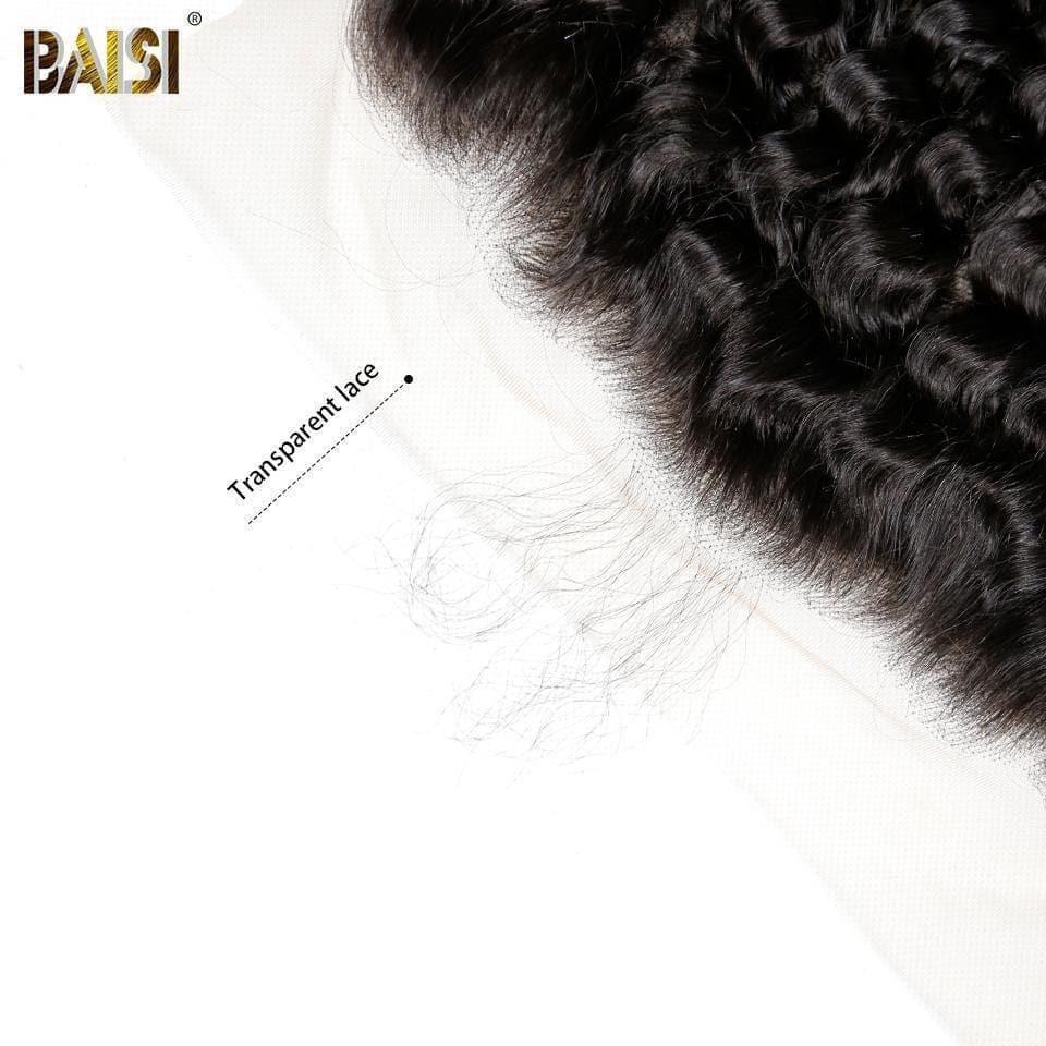 BAISI Lace Frontal Deep Wave Bouclé 13*4/13*6 Dentelle Transparente