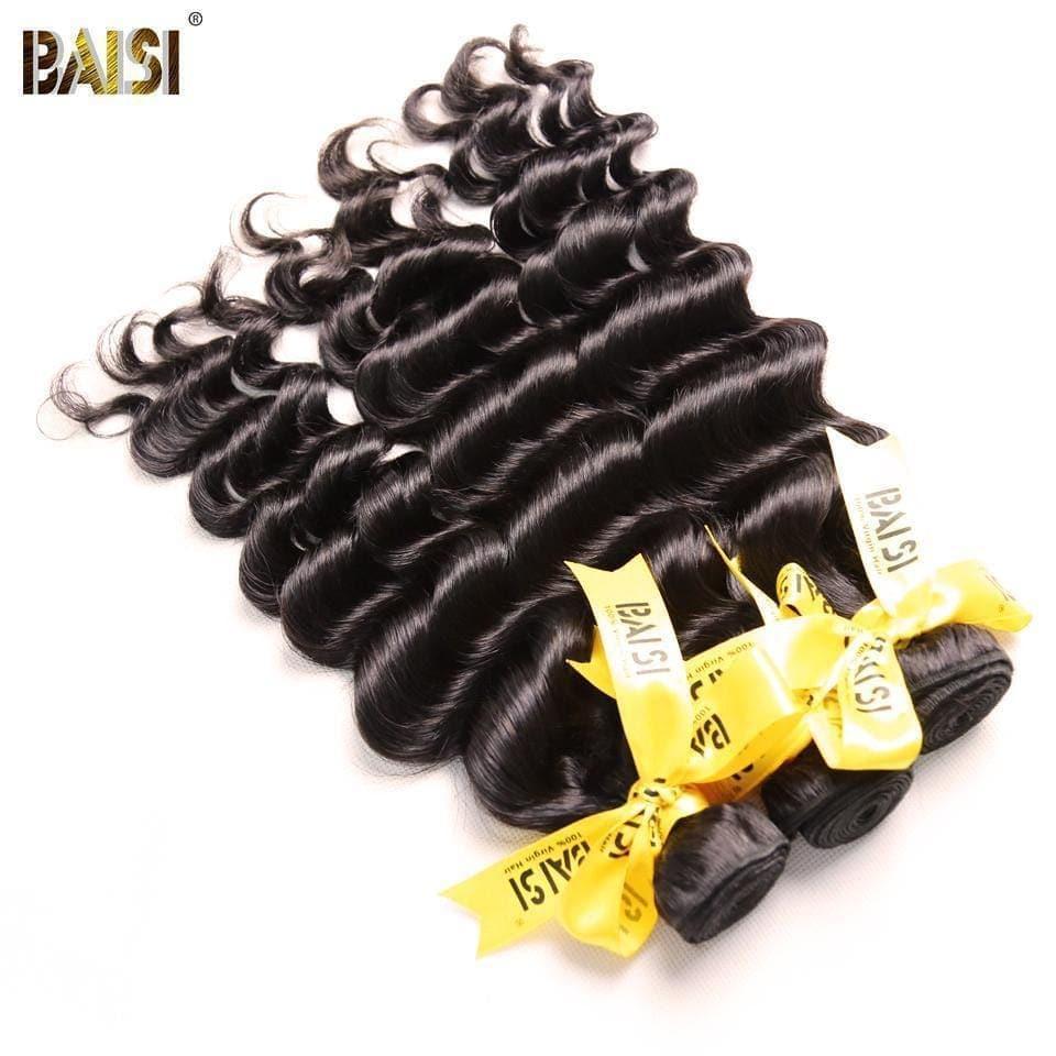 BAISI 12A Natural Wave Virgin Hair Weave