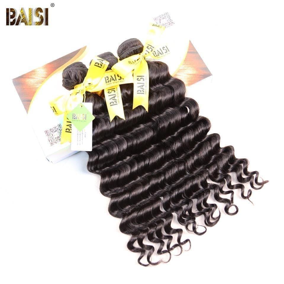BAISI 12A Natural Wave Virgin Hair Weave