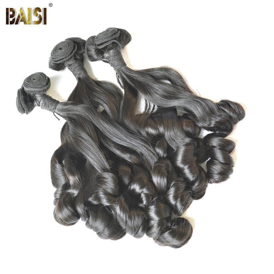 BAISI 10A Brazilian Virgin Hair Weave Funmi Curly Hair Bouncy Curl