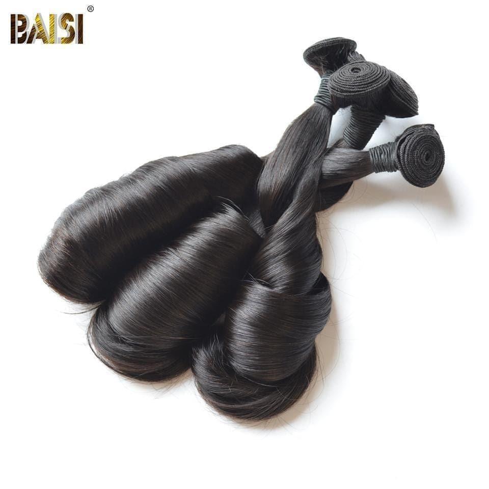 BAISI 7A Hair Weave Brazilian Virgin Funmi Hair Egg Curl