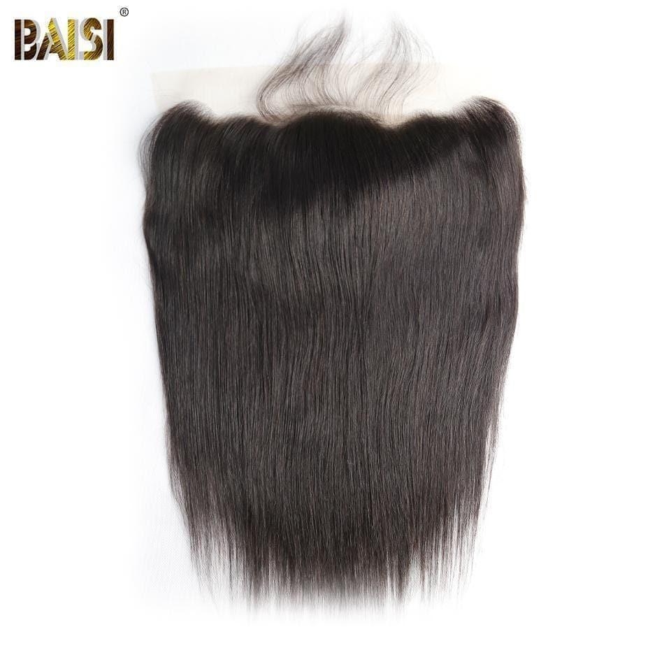 BAISI 10A Encaje Frontal Recto Liso 13*4/13*6, Encaje Marrón/Encaje Transparente