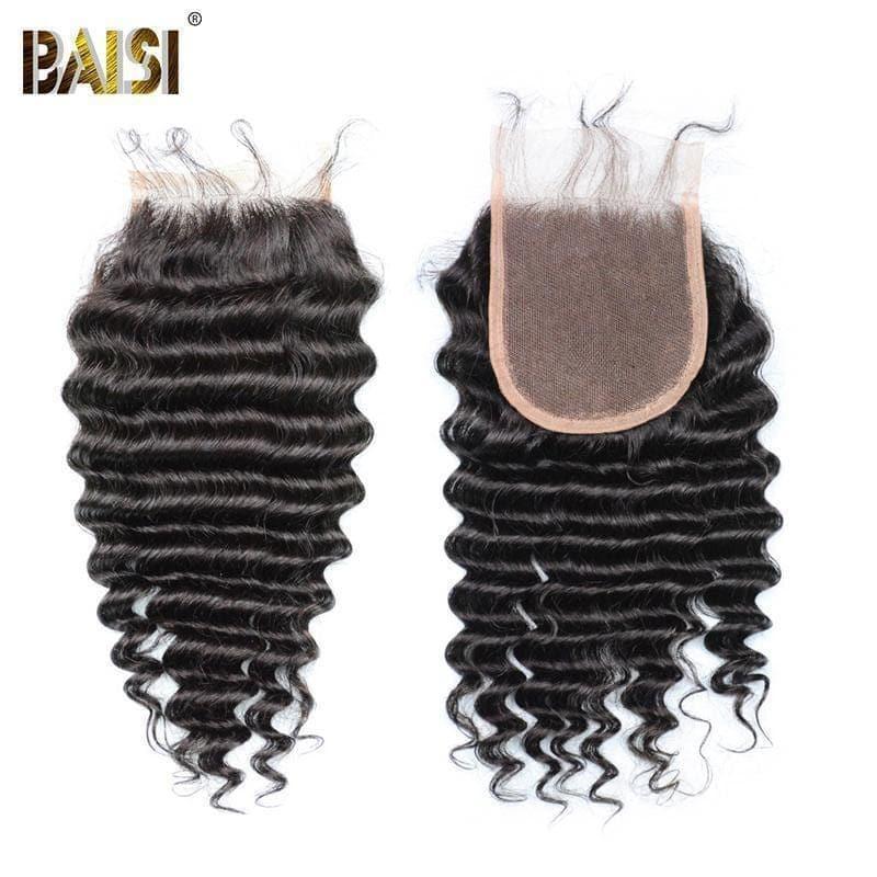 BAISI 10A Tissage Avec Closure/Frontal En Grand Solde Deep Wave