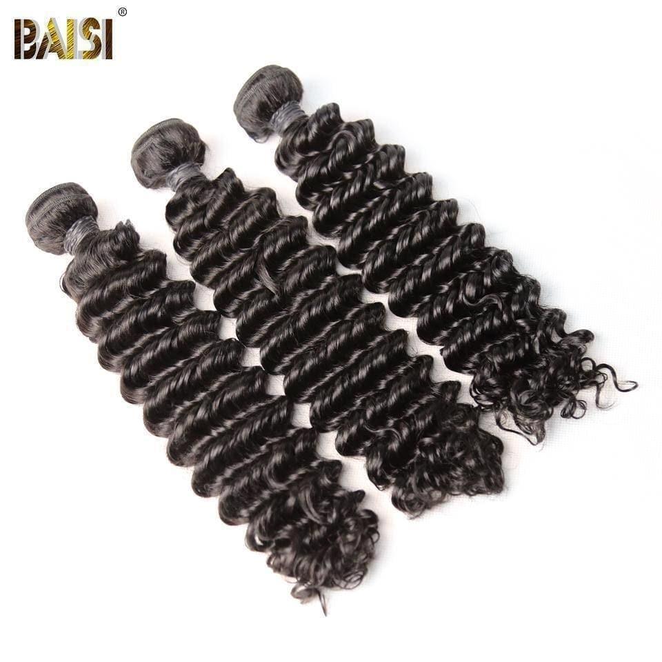 BAISI 10A Deep Wave Virgin Hair Weave