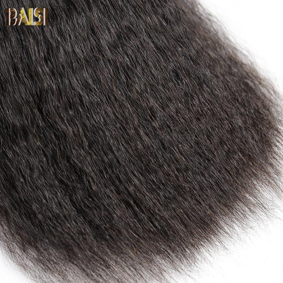 BAISI 10A Tissage Cheveux Vierges Kinky Straight