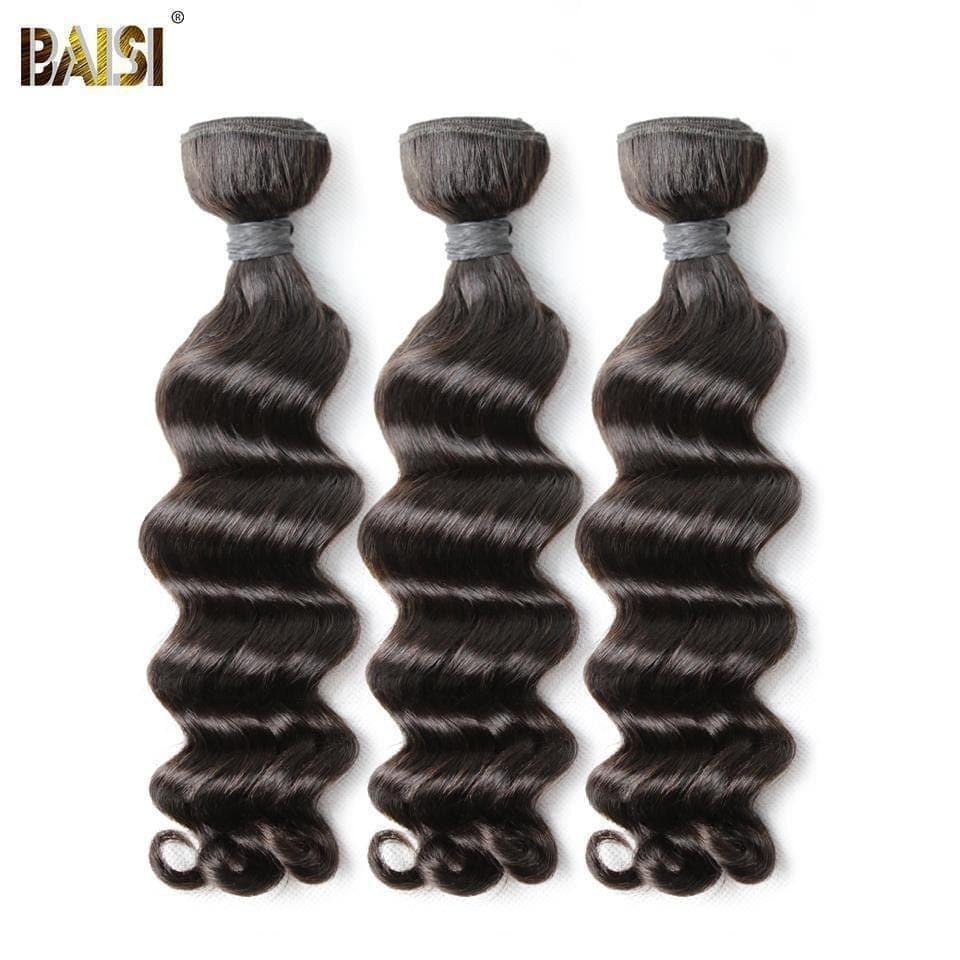 BAISI 10A Natural Wave Virgin Hair Weave