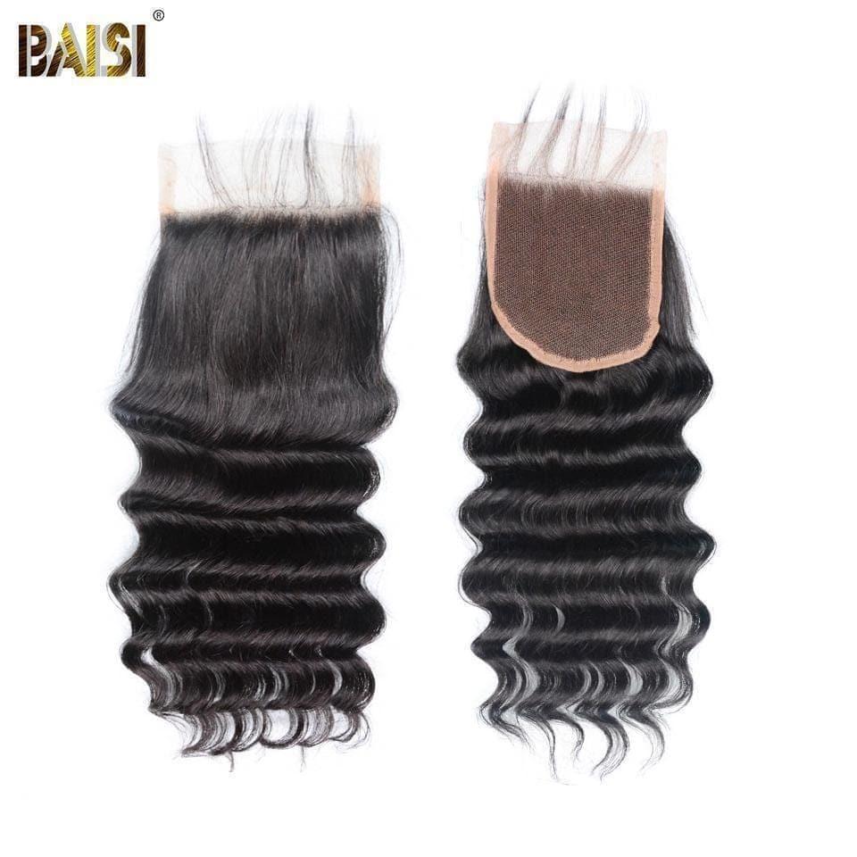 BAISI 10A Weave With Closure/Frontal On Big Sale Natural Wave