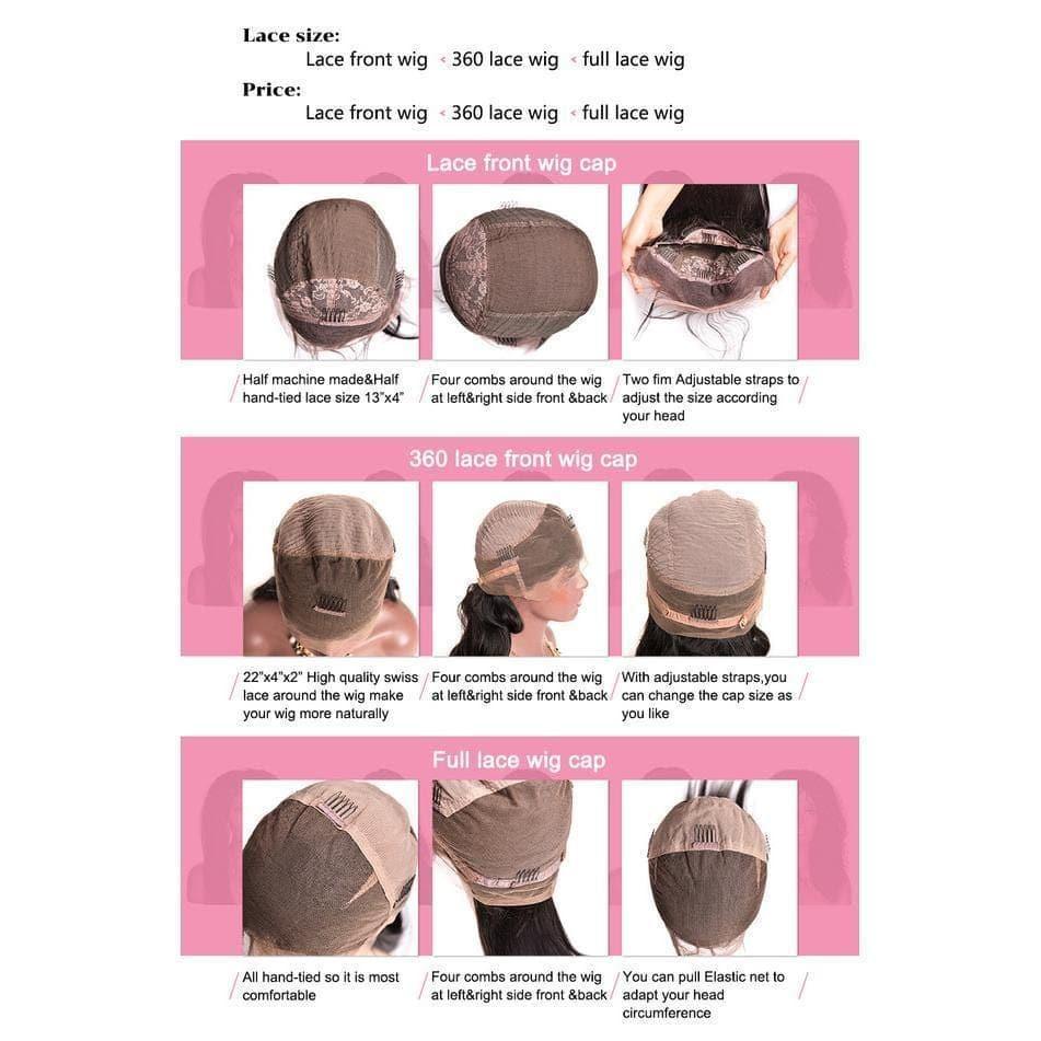 BAISI Bouclé Lisse Avec Frange 13x4 Densité 250% avec frontale Perruque de luxe haute de gamme plus de 10 ans d' utilisation