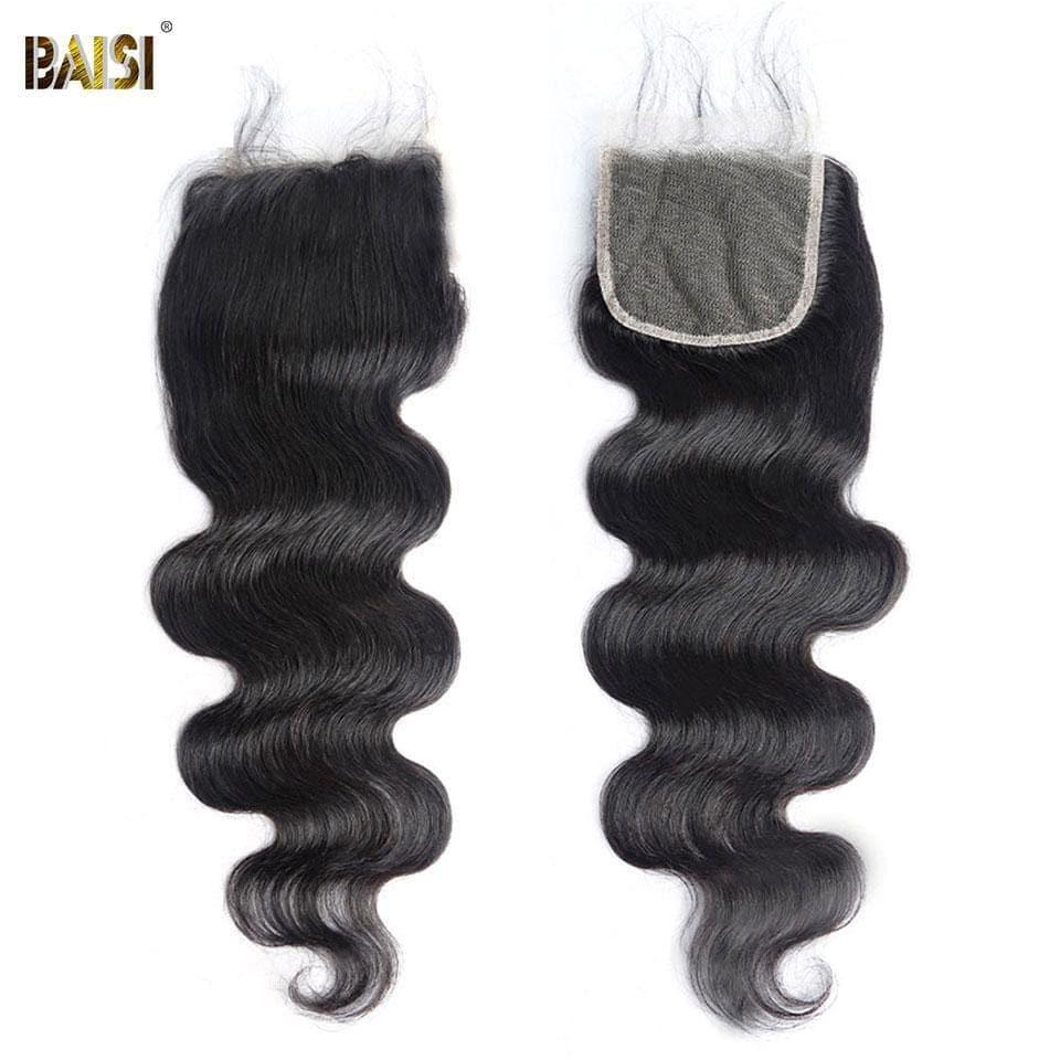 BAISI Hd Cierre de encaje 5x5 Encaje flaco invisible