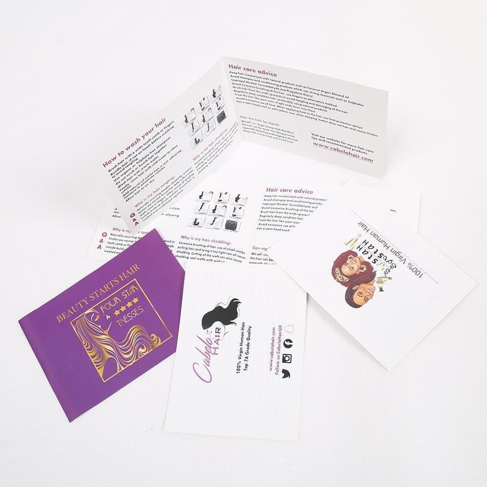 Cartes De Soins Capillaires Personnalisées