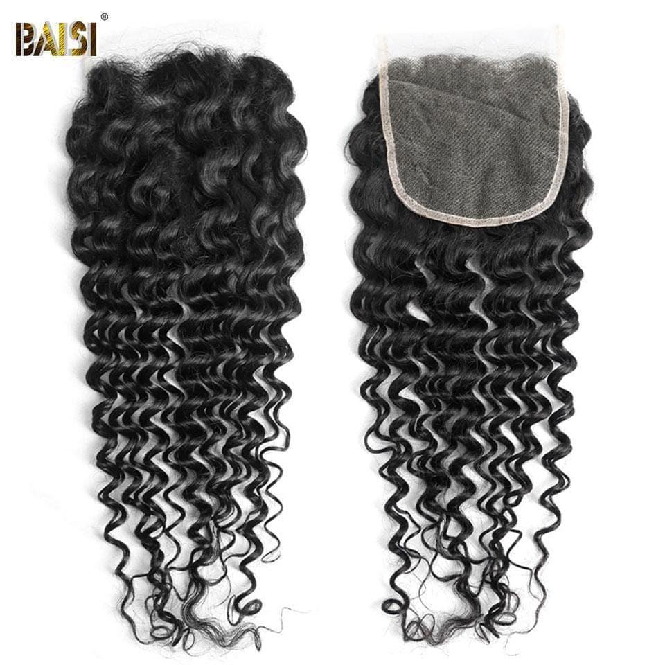 BAISI Hd Cierre de encaje 5x5 Encaje flaco invisible