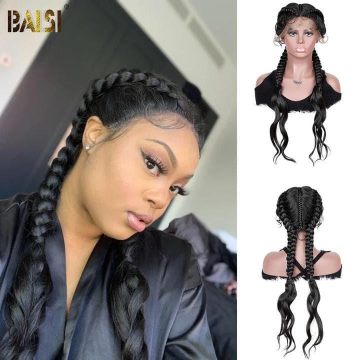 BAISI Buy at least 2 wigs at factory supplier price Braided Wigs Long Synthetic Natural Braid (No Code Needed)