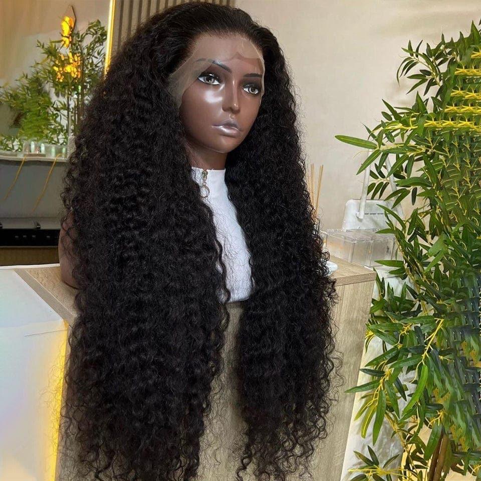 BAISI Achetez 2 perruques minimum au prix d'usine fournisseur Perruque Naturelle Déjà Coiffée 139€ En Lace 13X4 Frontal Curly En 100% Cheveux Humains (Pas Besoin de Code)