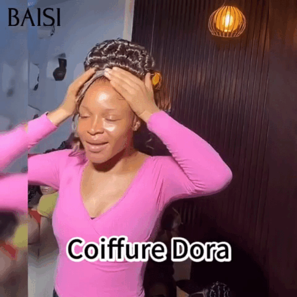 BAISI Coiffure de luxe 4 Perruques différentes Mariage noir Prête à porter chignon et personalisation comme sur la vidéo 100% identique avec lace frontale événement spécial